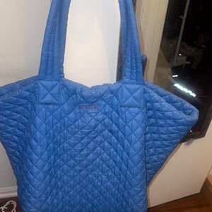 MZ Wallace Quilted Tote in Bright Blue